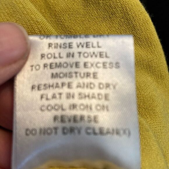 Funky People VTG lemon/ chartreuse dress w/attached flowers w/ stone centers - Picture 10 of 10